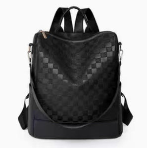 Jacquard Backpack/Shoulder Bag