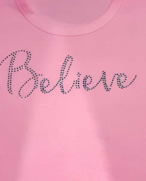 Believe Rhinesone T- Shirt