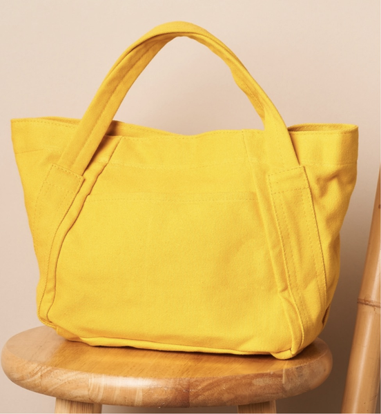 Yellow Canvas Tote