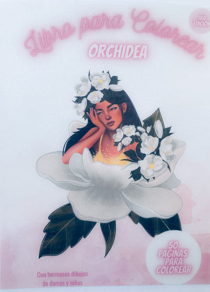 Libro para Colorear - Orchidea